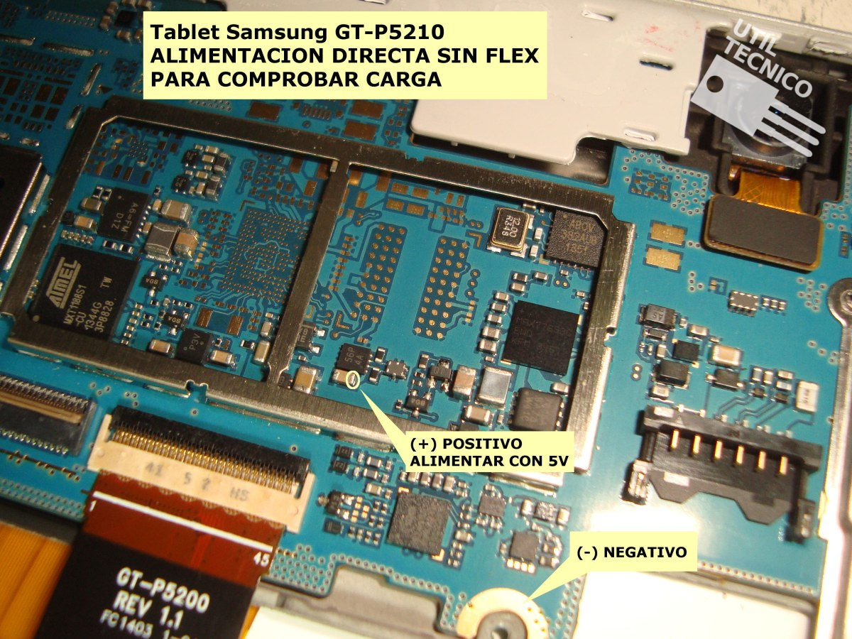 Samsung Galaxy Tab GT-P5210 lineas de carga