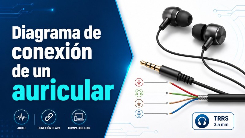 Diagrama de conexión de un auricular