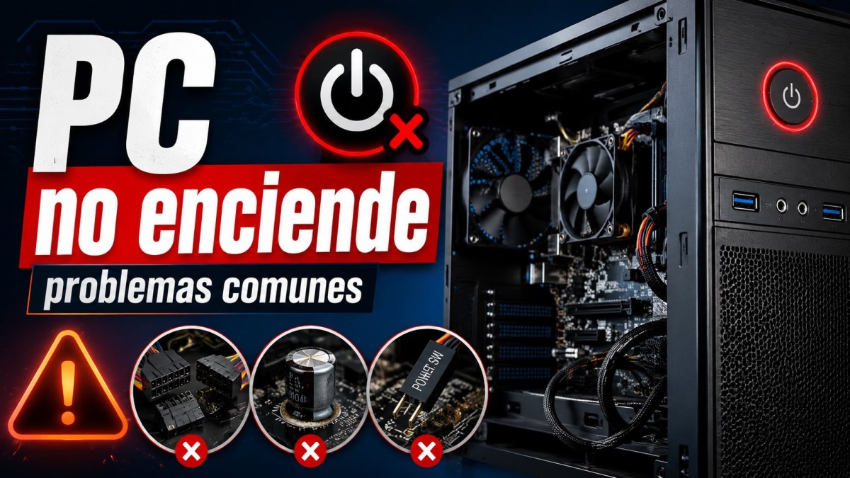 PC no enciende problemas comunes