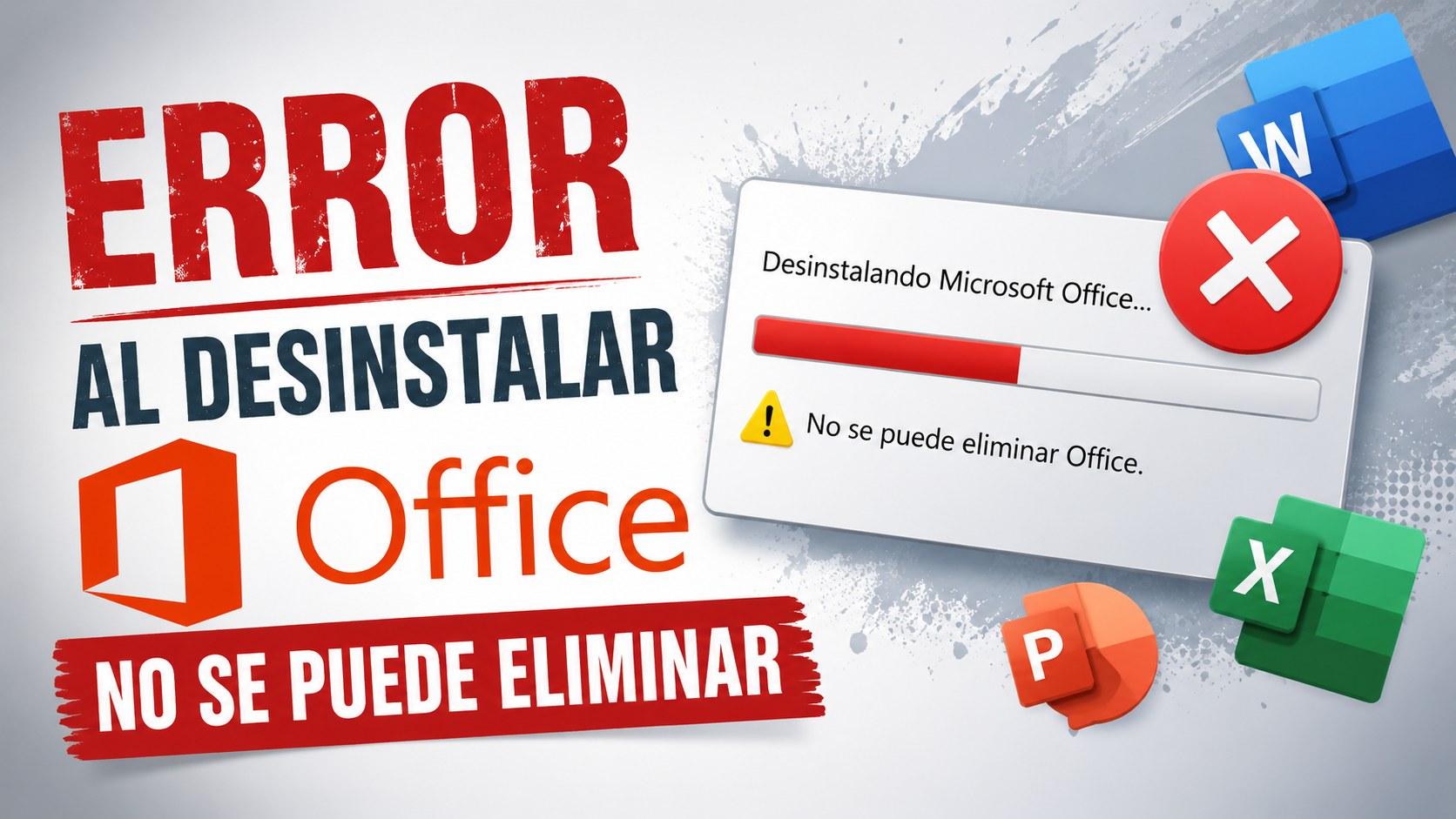 Error al desinstalar Office no se puede eliminar
