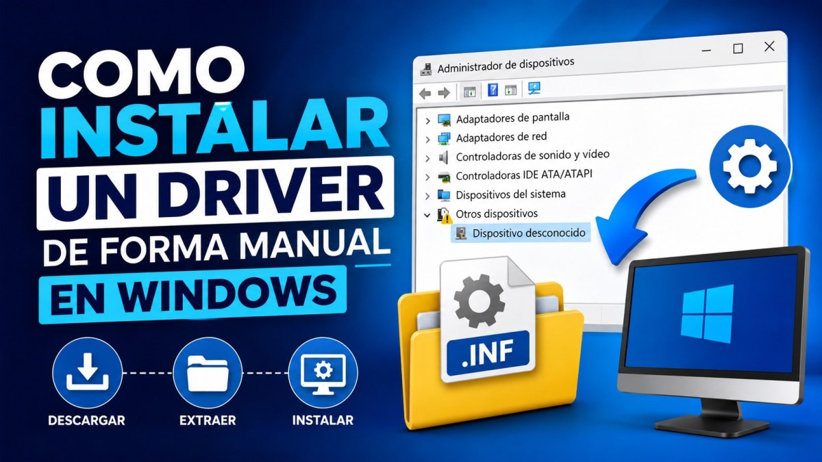 Como instalar un driver de forma manual en Windows