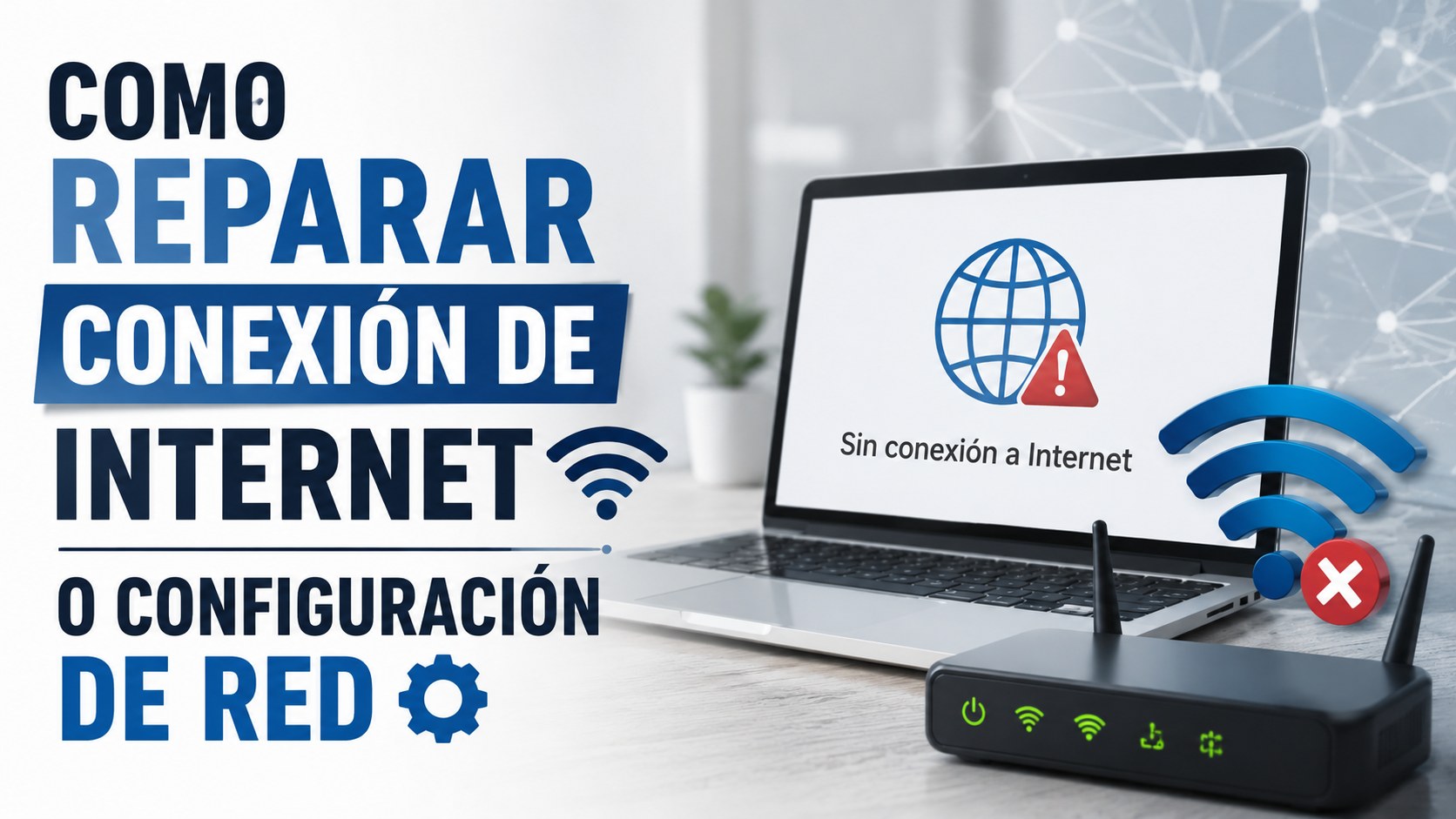 Como reparar conexión de Internet o configuración de red