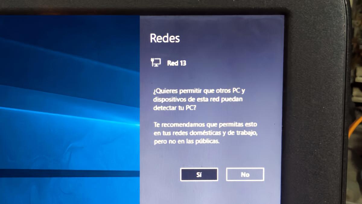 Netbook G5 error de deteccion de redes (¿Quieres permitir…)